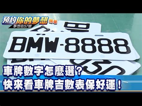 吉利車牌號碼|選車牌號碼吉利數字 常見號碼吉凶對照表